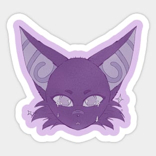 Anime bat art for goth emo furry Sticker